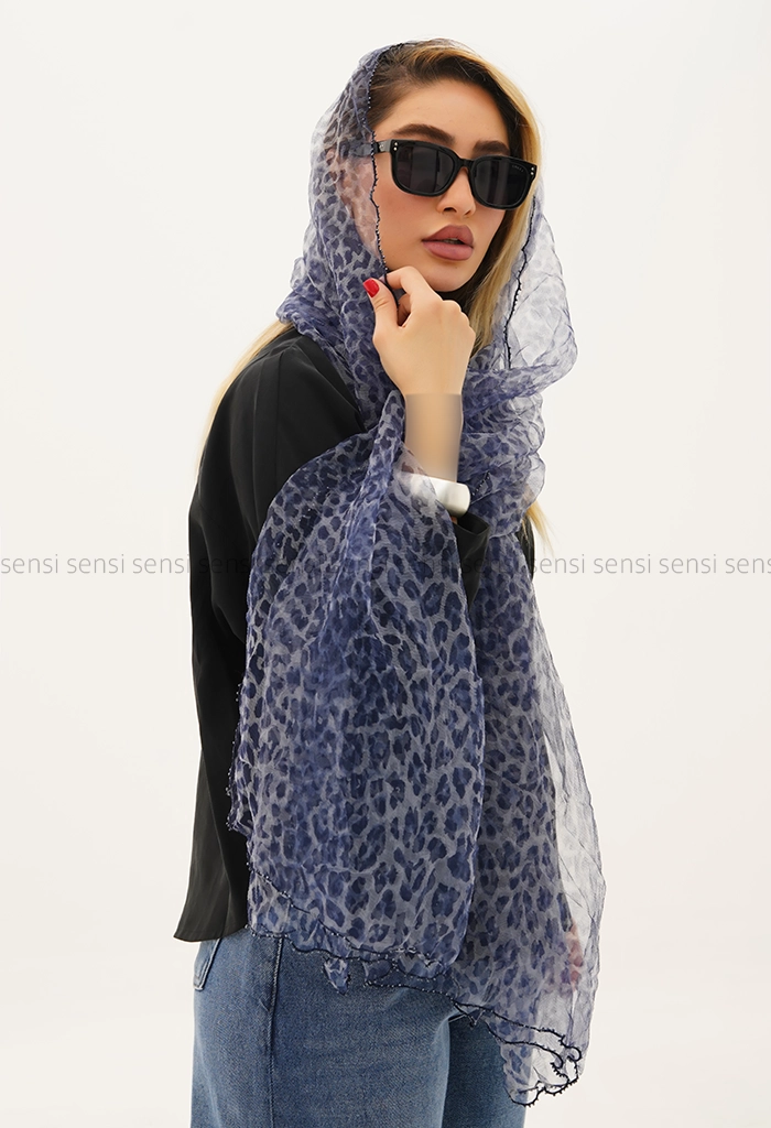 شال توری پلنگی کد1005666